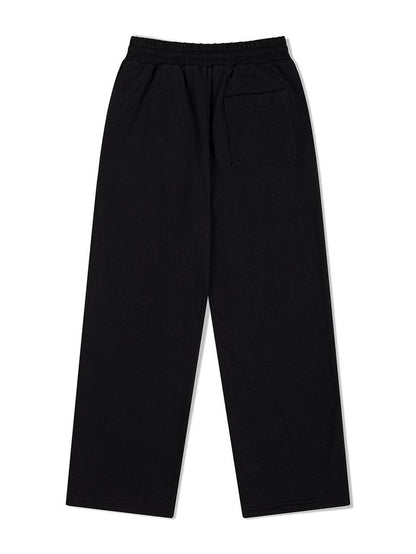 Relaxed fit wide leg pants