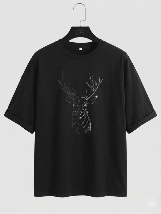 Geometric Stag Tee